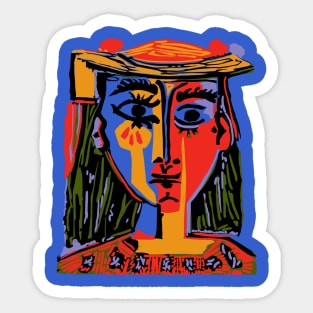 Woman's head #4 Sticker